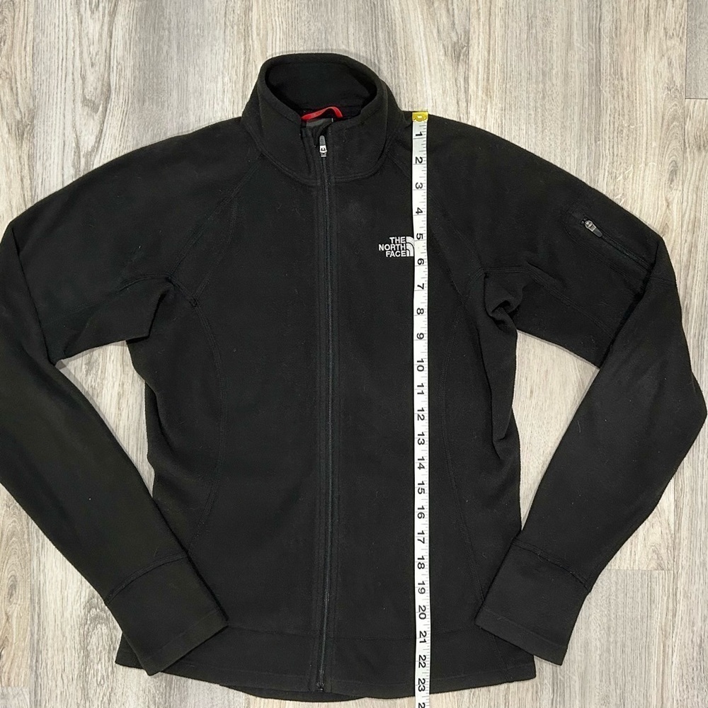 The North Face Black Full Zip Fleece Athletic Sweatshirt Long Sleeve Size S - Picture 2 of 8